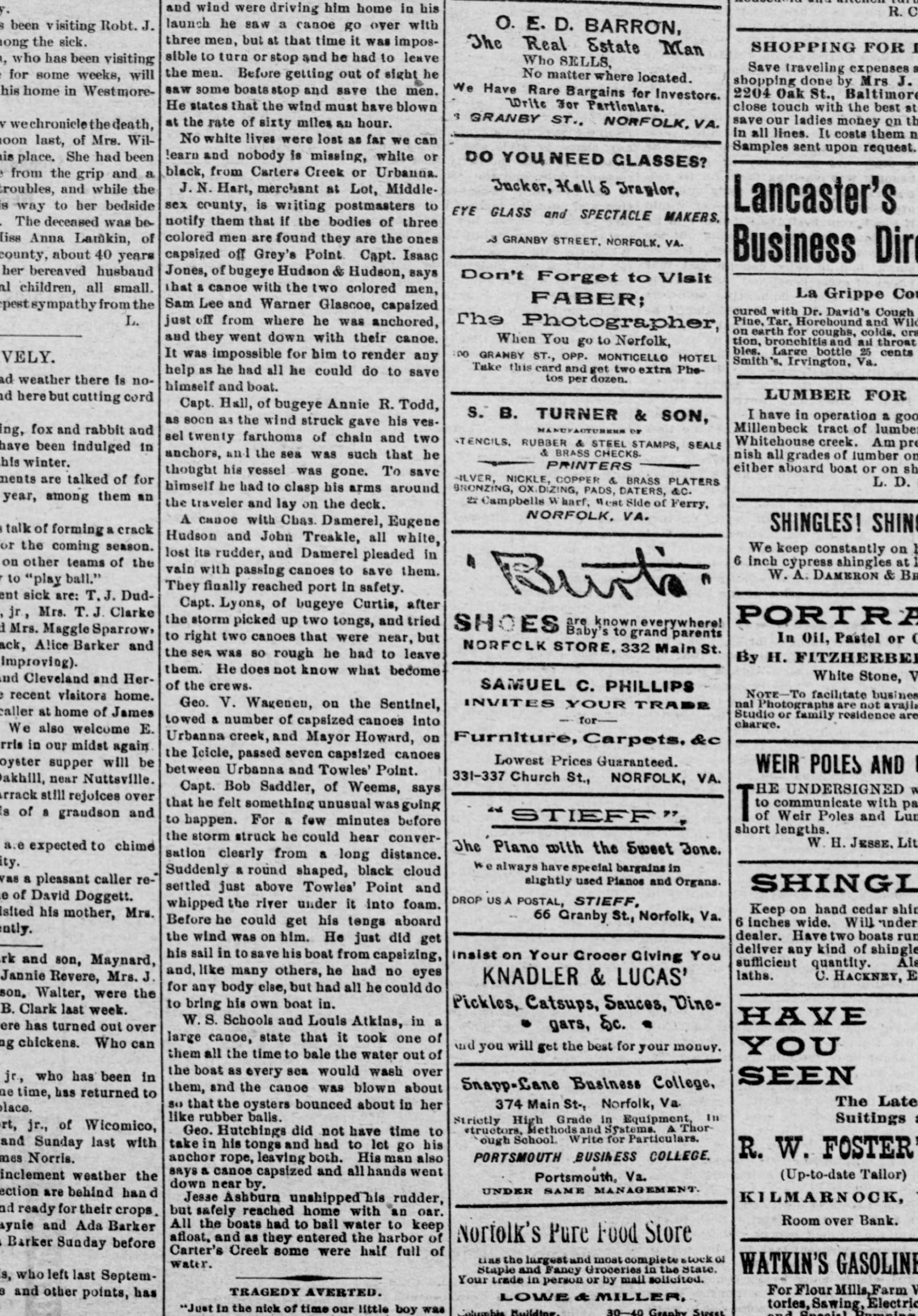Annie R. Todd newspaper article
